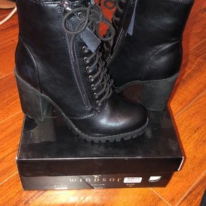 New Combat boots W/ heel
